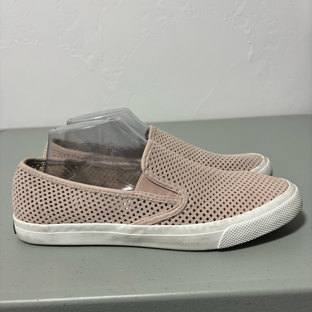 Sperry (*1) Seaside Pink Perforated Slip On Flats Women Sneakers Size 10 M